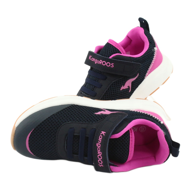Kangaroos18507 Marine/Pink Sport Kinderschuhe blau 6