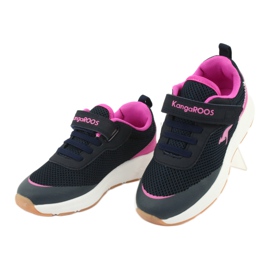 Kangaroos18507 Marine/Pink Sport Kinderschuhe blau 3