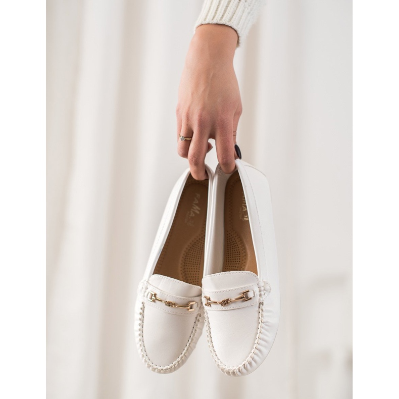 Fama Elegante Slipper weiß 2