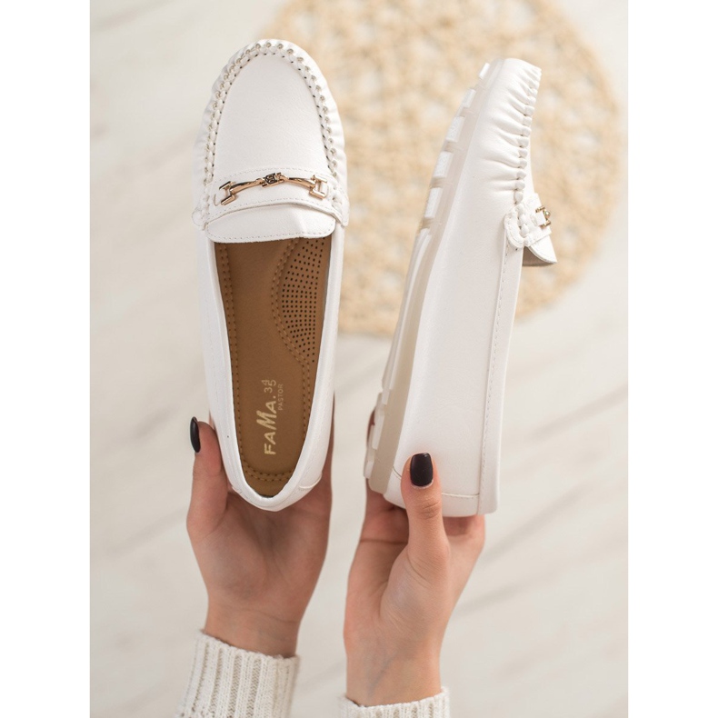 Fama Elegante Slipper weiß 1