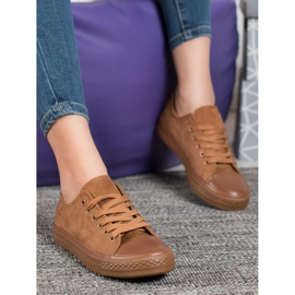 SHELOVET Wildleder Sneakers braun 2