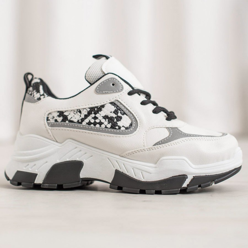 Bella Paris Turnschuhe aus Öko-Leder weiß mehrfarbig 2