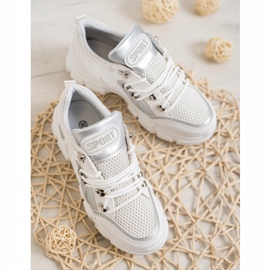 Bella Paris Fashion Sneakers mit Mesh weiß 1