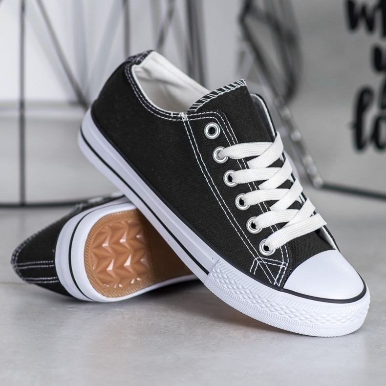 SDS Textil-Sneakers schwarz 1