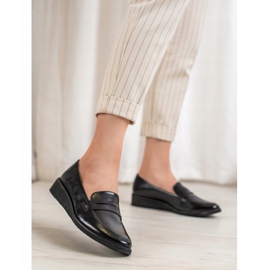 Goodin Schwarze Keilmokassins 1