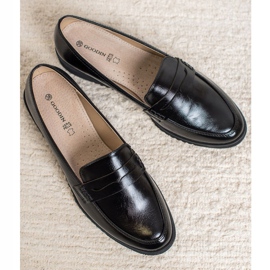 Goodin Schwarze Keilmokassins 2