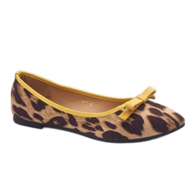Leopard Loafer Ballerinas HH17 braun 1