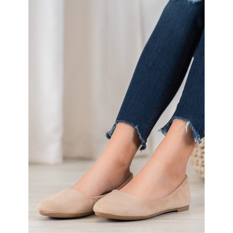 SHELOVET Bequeme Ballerinas braun 1