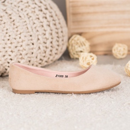 SHELOVET Bequeme Ballerinas braun 2