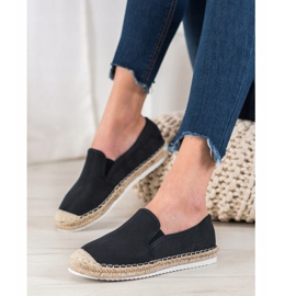 Goodin Espadrilles aus Wildleder schwarz 1