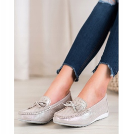 Goodin Lederschuhe mit Schleife braun 2