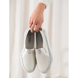 Goodin Leichte Lederschuhe weiß 1