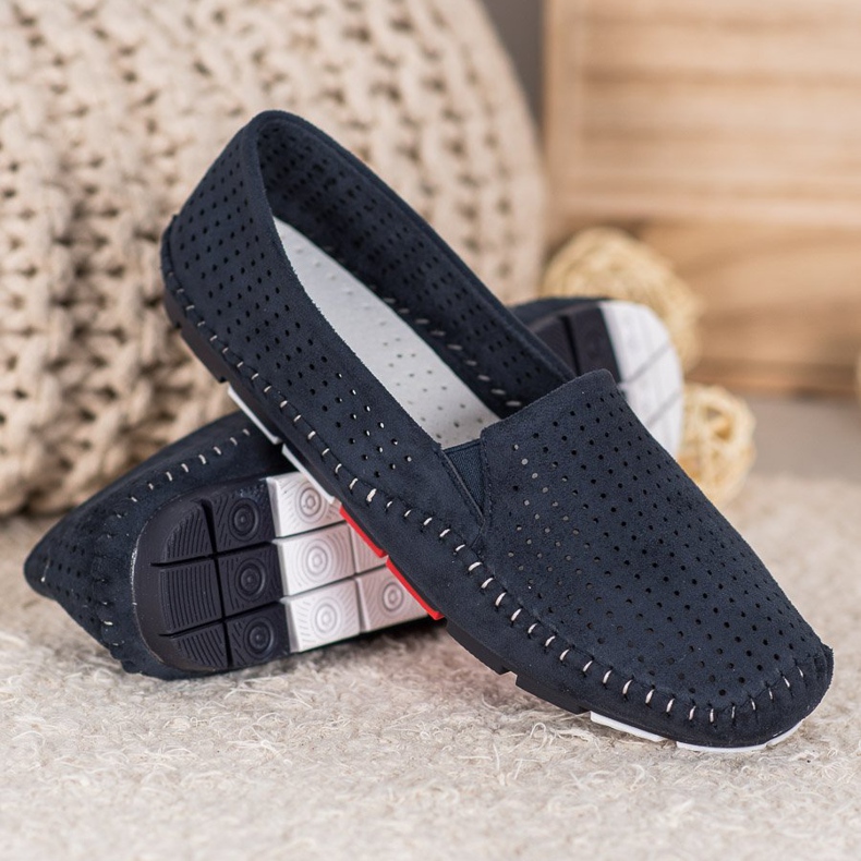 Goodin Durchbrochene Slip-On-Schuhe blau 1