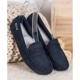 Goodin Klassische Textil-Loafer navy blau 2