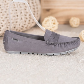 Goodin Klassische Textil-Loafer grau 2