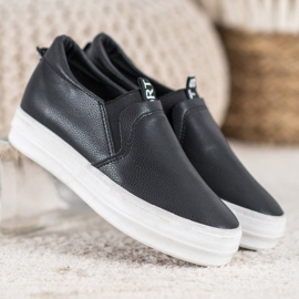 Bona Schwarze Slipper 1