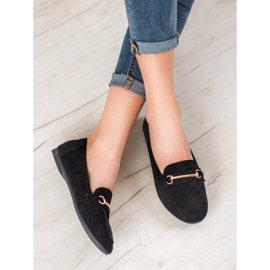 Bestelle Stylische Mokassins mit Ornament schwarz 1