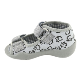 Befado Kinderschuhe 242P102 rosa silber- grau 2
