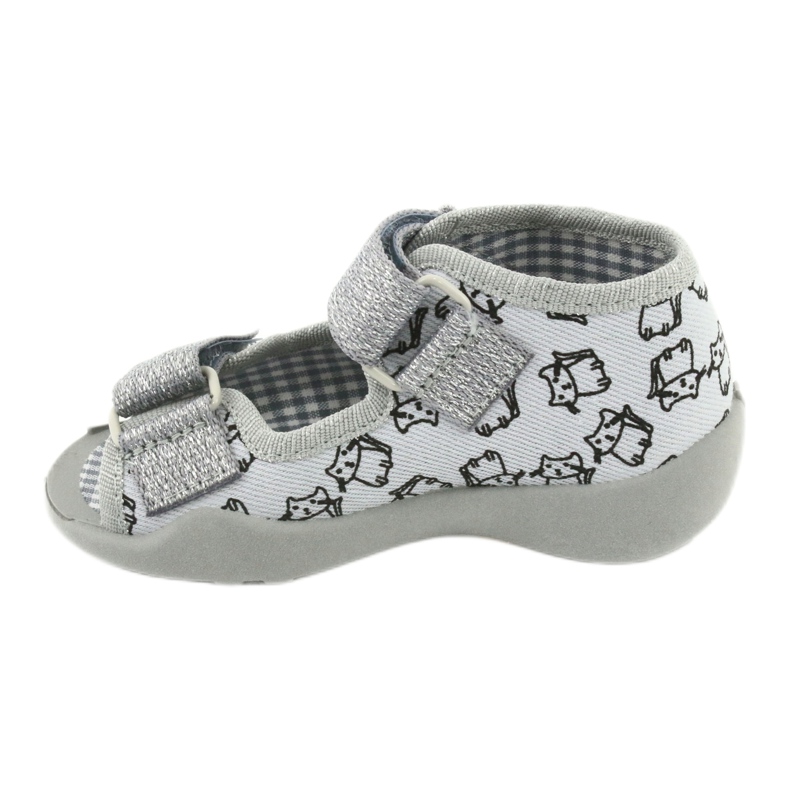 Befado Kinderschuhe 242P102 rosa silber- grau 2