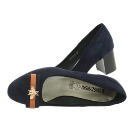 M.Daszyński Marineblaue Damenpumps Mucha Daszyński SA173 navy blau 5