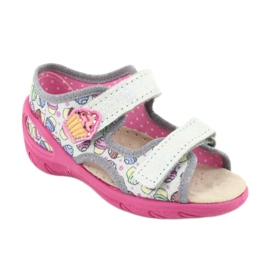 Befado Kinderschuhe 065X135 rosa grau mehrfarbig 2