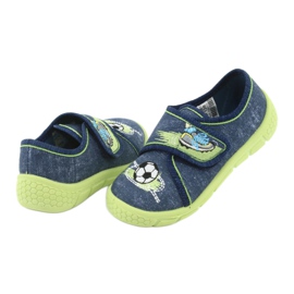 Befado Kinderschuhe 557P138 navy blau grün 4