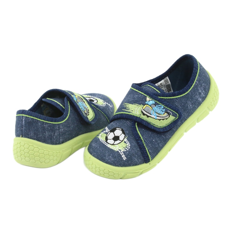 Befado Kinderschuhe 557P138 navy blau grün 4