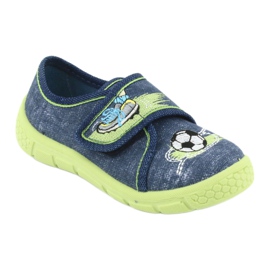 Befado Kinderschuhe 557P138 marineblau grün 1