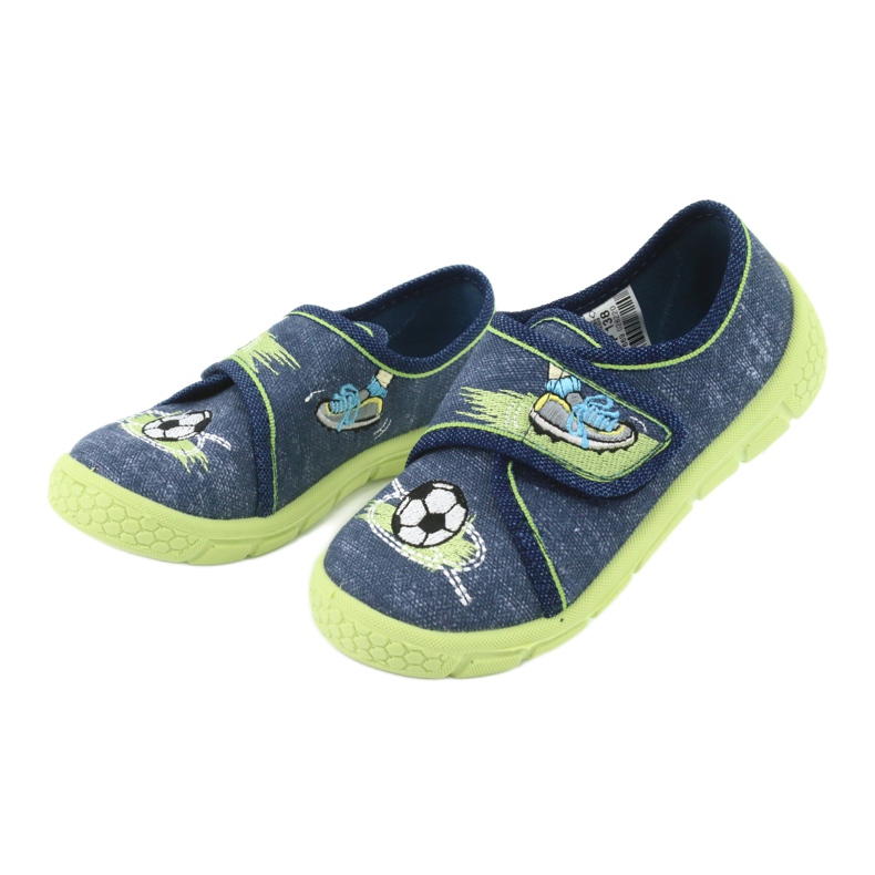 Befado Kinderschuhe 557P138 navy blau grün 3