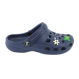 American Club Hausschuhe für Kinder von American Kroks marineblau 1