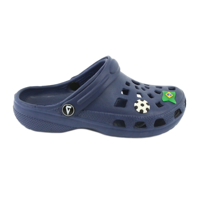 American Club Hausschuhe für Kinder von American Kroks marineblau 1