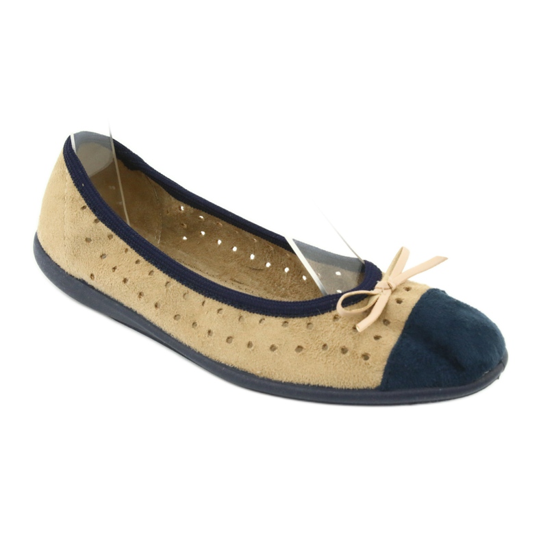 Befado Damen Ballerinas 309Q006 braun navy blau 1