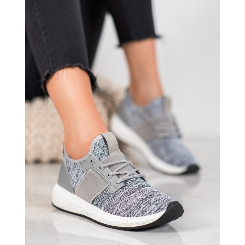 Bona Sportschuhe auf der Plattform grau 1