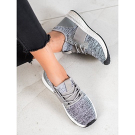 Bona Sportschuhe auf der Plattform grau 2