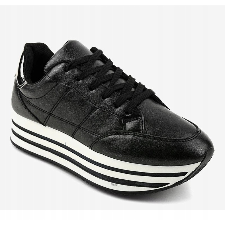 Schwarze modische Damen Sportschuhe 230-1 1