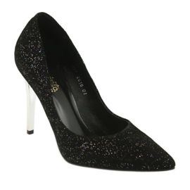 Lederpumpen auf Szpilka 497 Black Espinto schwarz 1