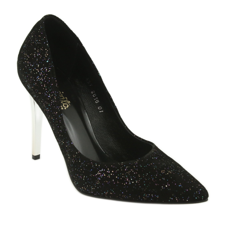 Lederpumpen auf Szpilka 497 Black Espinto schwarz 1