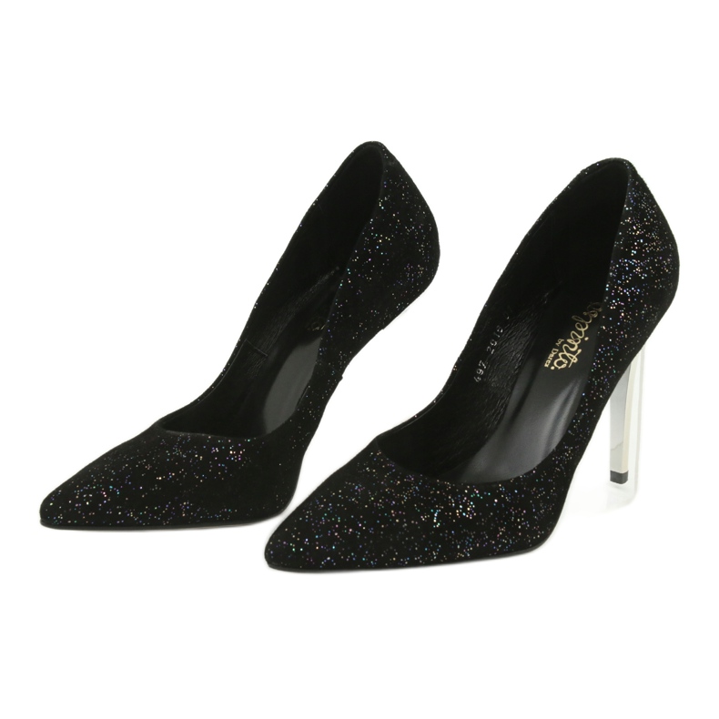 Lederpumpen auf Szpilka 497 Black Espinto schwarz 3