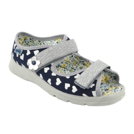 Befado Kinderschuhe 969Y148 marineblau grau 2