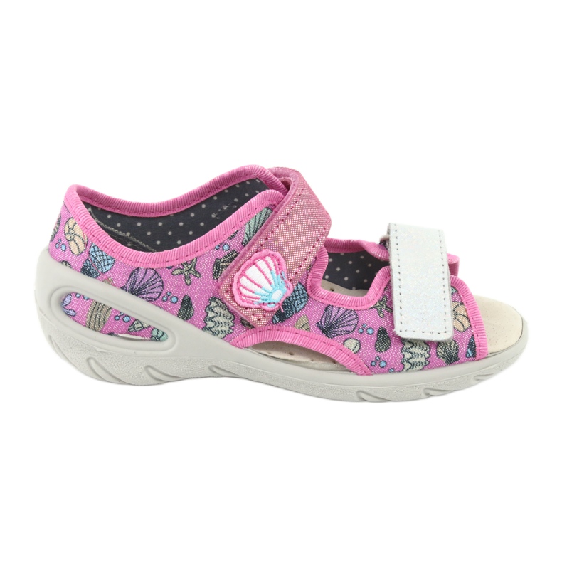 Befado Kinderschuhe 065P134 rosa grau mehrfarbig 1