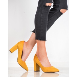 Ideal Shoes High Heels Pumps gelb 1