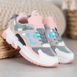 Seastar Stylische Sneaker mit Holo-Effekt rosa mehrfarbig 1