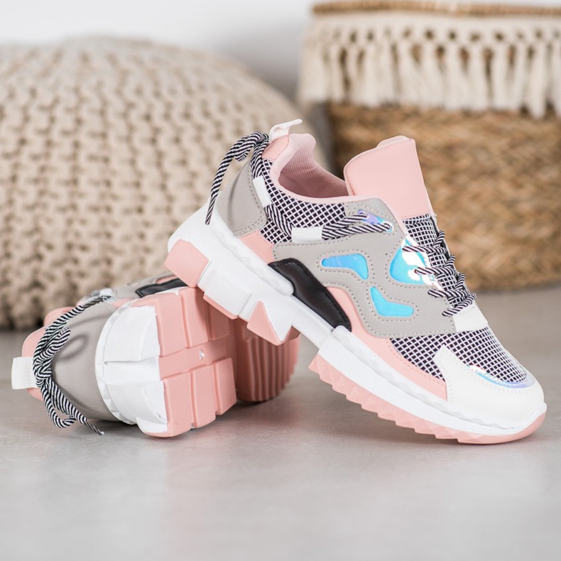 Seastar Stylische Sneaker mit Holo-Effekt rosa mehrfarbig 2