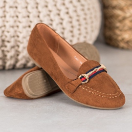 Fama Wildleder Herren mit Ornament braun 1