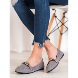 Fama Wildleder Herren mit Ornament grau 1