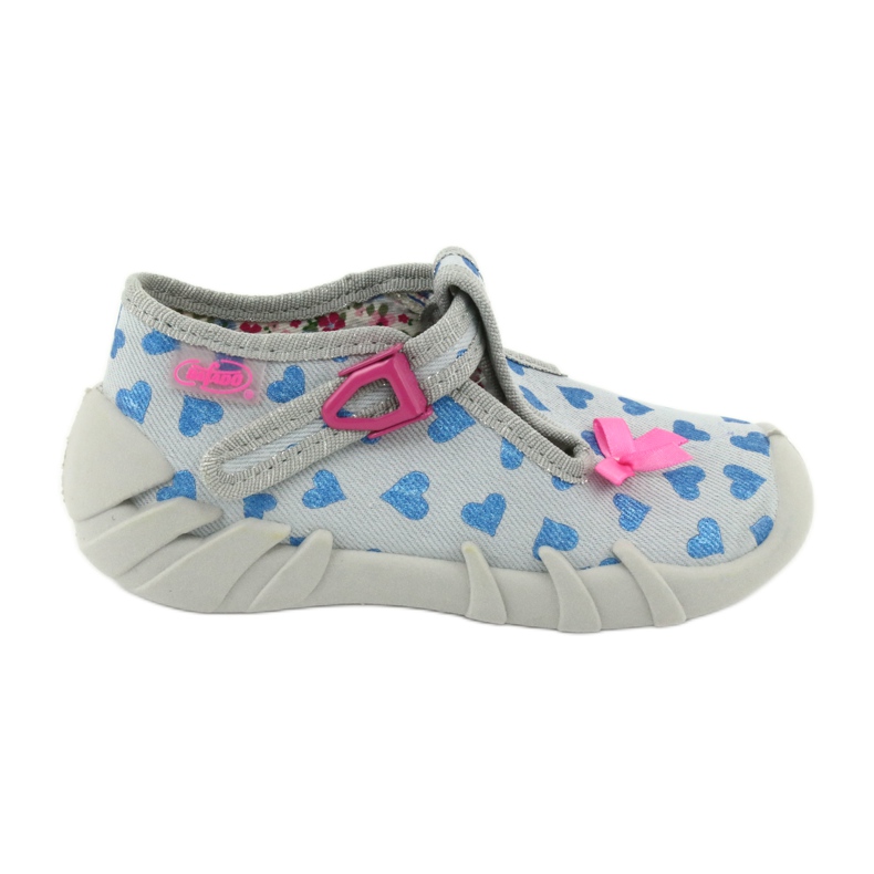 Befado Kinderschuhe 110P380 blau rosa 1