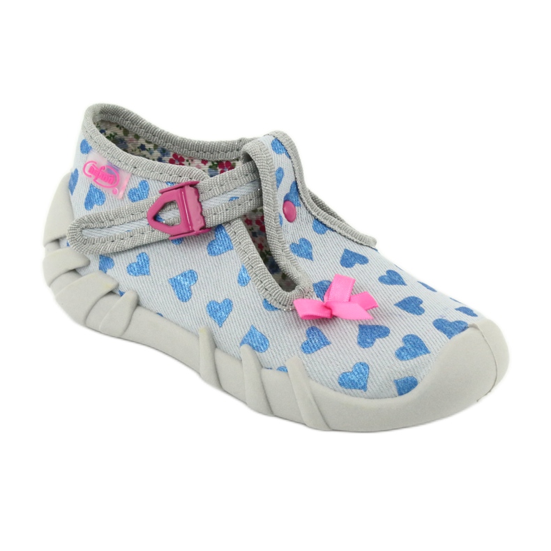Befado Kinderschuhe 110P380 blau rosa 2