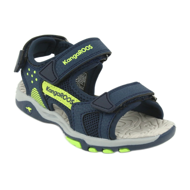 KangaRoos Jungen Sandalen Schaum Innensohle Marine/Grün 18337 blau 1