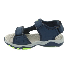 KangaRoos Jungen Sandalen Schaum Innensohle Marine/Grün 18337 blau 2