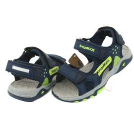 KangaRoos Jungen Sandalen Schaum Innensohle Marine/Grün 18337 blau 4